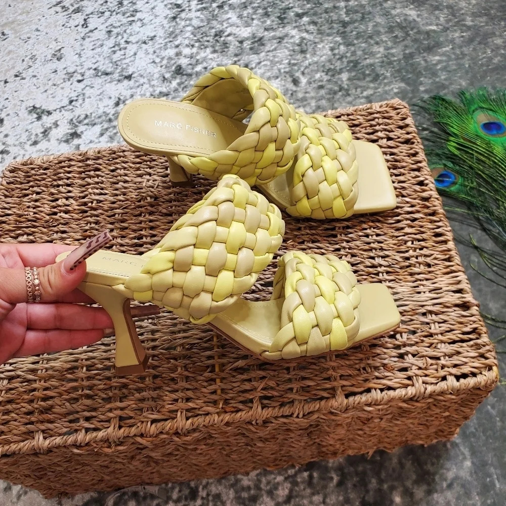Marc Fisher Toree Puffy Woven Heels